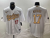 Men's Los Angeles Dodgers #17 Shohei Ohtani Number White 2022 All Star Stitched Cool Base Nike Jersey,baseball caps,new era cap wholesale,wholesale hats